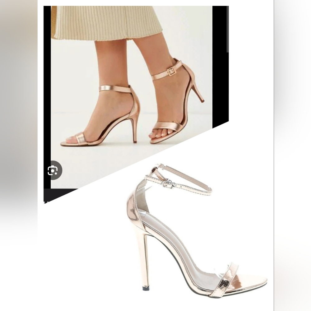 Elegant Gold Stiletto Heels